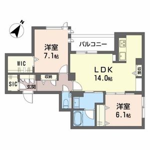 シャーメゾンガーデンズ　アクア 0201号室