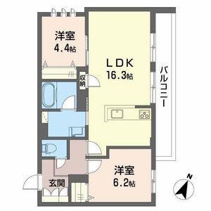 シャーメゾン　皐月 0201号室