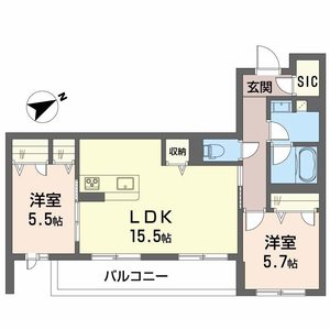 レフィアント三国ヶ丘 0205号室