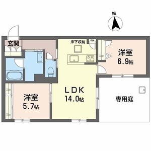 フローレ　桃ヶ池 0102号室