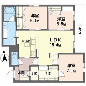 フレシア天王寺0107号室_間取り画像