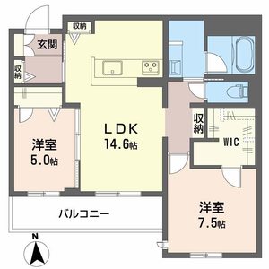 フレシア天王寺0405号室_間取り画像