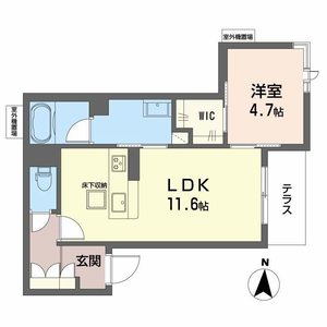 フラッツ桃谷 0102号室