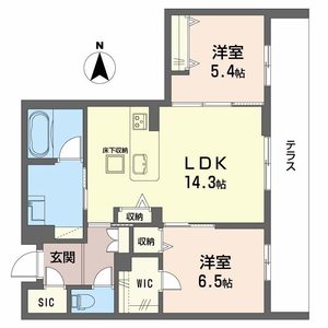 プラート　キアリノ0101号室_間取り画像