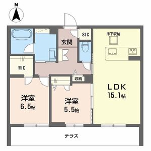 プラート　キアリノ0103号室_間取り画像