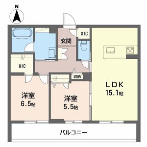 プラート　キアリノ0203号室_間取り画像