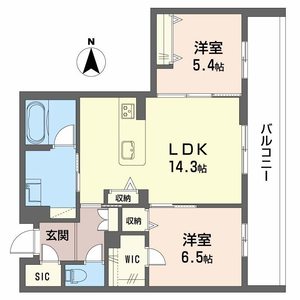 プラート　キアリノ0301号室_間取り画像