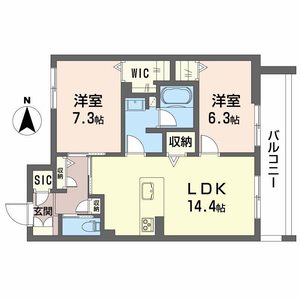 レジデンス三条宮前0203号室_間取り画像