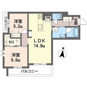 シャーメゾン　レソール0205号室_間取り画像