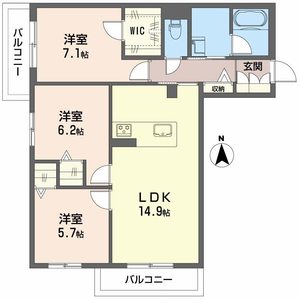 シャーメゾン　Ｍ－ｓｉｘ 0205号室