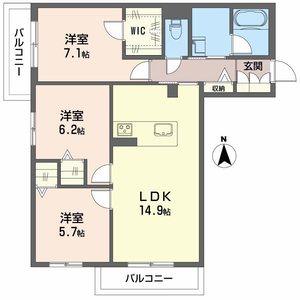 シャーメゾン　Ｍ－ｓｉｘ 0305号室