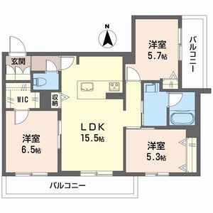 シャーメゾン　Ｍ－ｓｉｘ 0302号室