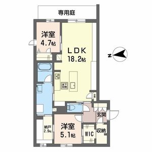 シャーメゾン　ケー0105号室_間取り画像