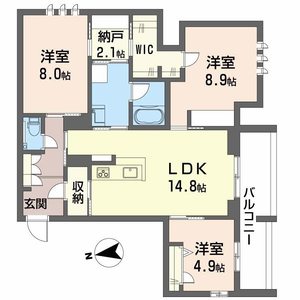 シャーメゾン　ケー0201号室_間取り画像