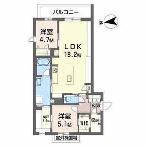 シャーメゾン　ケー0205号室_間取り画像