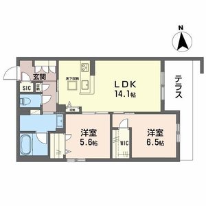 ラ　ウェスト 0102号室