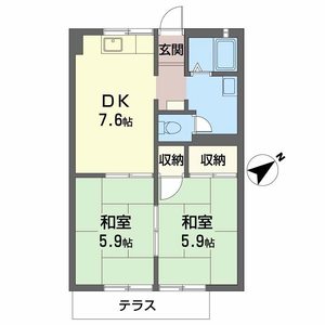 グリーンタウン國本Ｂ棟 0101号室