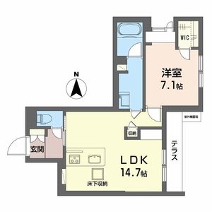 シャーメゾン　サイビータ0103号室_間取り画像