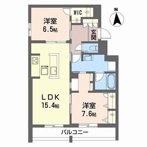 シャーメゾン　クロワール0102号室_間取り画像