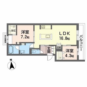 シャーメゾン　クロワール0301号室_間取り画像