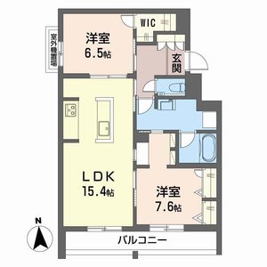 シャーメゾン　クロワール0302号室_間取り画像