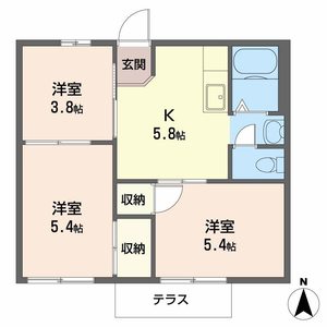 ヴェル・リーブル A102号室