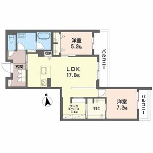 アリビオ　田辺 0403号室