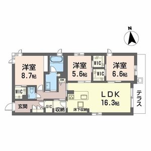 シャーメゾン夕陽丘 0102号室