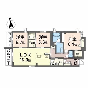 シャーメゾン夕陽丘 0201号室