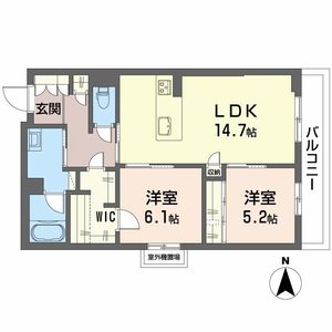 ヴェスプッチ　二条城0301号室_間取り画像