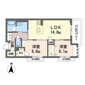 シャーメゾン　西ノ京0302号室_間取り画像