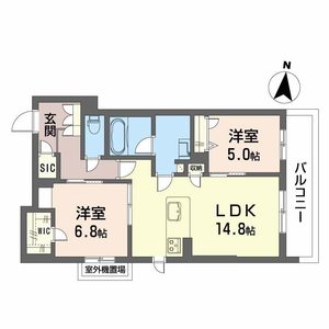 シャーメゾン　フォレナ　アルファ0303号室_間取り画像