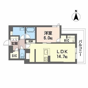 シャーメゾン　フォレナ　アルファ0305号室_間取り画像