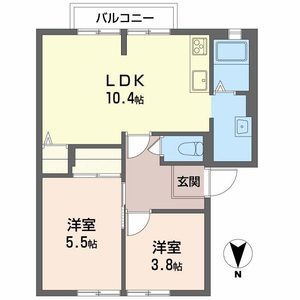 ブリーズ大安寺B C B203号-2