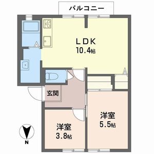 ブリーズ大安寺Ｂ　Ｃ B202号室