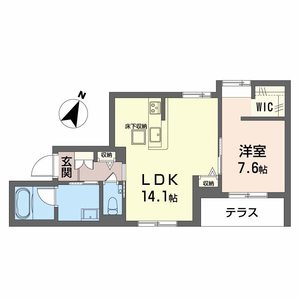 シャーメゾン旗塚通 0101号室