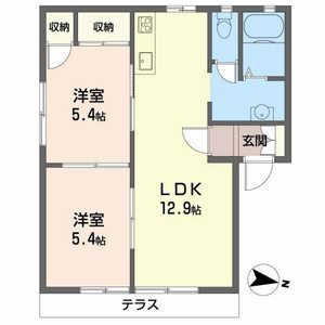 フレグランスＣＡＮＡＤＡ B101号室