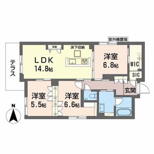 シャーメゾン北田辺 0101号室