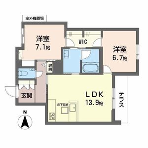 シャーメゾン北田辺 0102号室