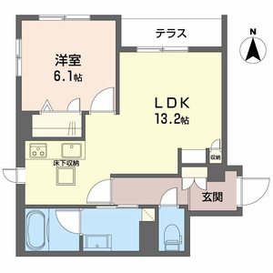シャーメゾン　ロッシュ　ル　ポン　Ⅱ0102号室_間取り画像