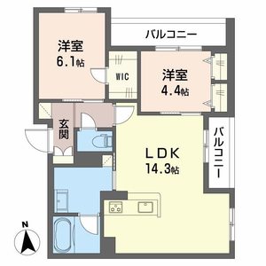 シャーメゾン　ナウ　フィールド 0201号室