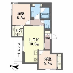 ＳｈａＭａｉｓｏｎ　Ｇａｒｄｅｎｓ　旭が丘Ⅱ 0203号室