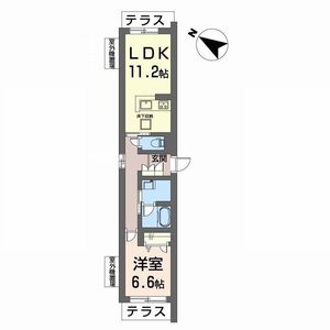 サンヴィアンテ長尾Ⅱ 0102号室