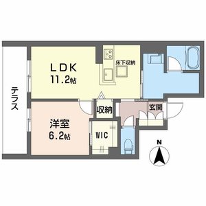 シャーメゾン　ソルコート　上中条 0102号室