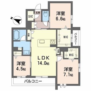 シャーメゾン　アクシス 0201号室