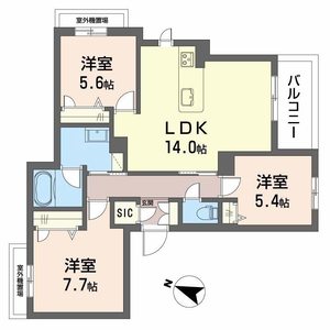 シャーメゾン　アクシス 0203号室