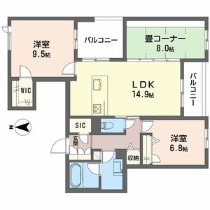 シャーメゾン　オークルート奈良 0401号室