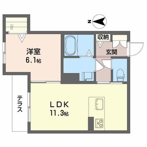 シャーメゾン山吹 0101号室