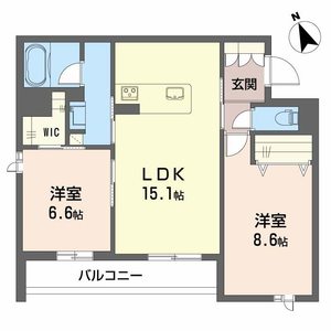 シャーメゾン　オークルート五位堂 0203号室