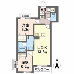 オグラ　シャーメゾン 0201号室